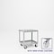 Pucel Slat Top Cart, 30 in W x 24 in D x 34 in H, Light Blue S-30-DT-2-S - alternate 1