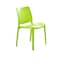 Homeroots Set of Four Green Heavy Duty Plastic Outdoor Stacking Dining Chairs, 4PK 565213 - alternate 2