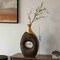 Uniquewise 19-Inch Black and Gold Farmhouse Vase - Decorative Piece for Boho Kitchen, Bedroom Table, Home QI004688.BK - alternate 4