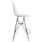 Leisuremod Cresco Acrylic Barstool - Modern ABS Plastic Counter Stool with Steel Legs & Footrest, 2PK CRBL-30CL2 - alternate 2