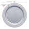 Smarty Had A Party 10" Matte Steel Gray Round Disposable Plastic Dinner Plates (120 Plates), 120PK 4850STGR-CASE - alternate 2