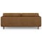 Homeroots 89" Brown Leather Sofa 640988 - alternate 2