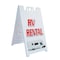 Signmission Rv Rental, A-Frame & 2 Decals Installed, Heavy-Duty Plastic Frame SBHD-D-2436-Rv Rental - alternate 1