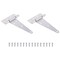 Prosource T-Hinge, Galvanized Steel, Galvanized Brass Pin, Fixed Pin, 180 deg Range of Motion, 96 Pair lb HTH-G06-C2PS - alternate 1