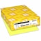 Exact Inkjet, Laser Index Paper  Canary, Yellow, 250PK WAU49541 - alternate 1