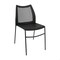 Flash Furniture HERCULES Black Stack Chair with Air-Vent Back, Non-Sled Base and Black Powder Coated Metal Frame RUT-NC498-BK-GG - alternate 1