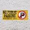 Signmission No Public Parking Private Lot, 48 Inch x 120 Inch, Vinyl Banner B-120-30757 - alternate 2