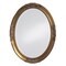 Homeroots 33" Gold Oval Framed Accent Mirror 383720 - alternate 1