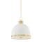 Hudson Valley Lighting Briscoe 3 Light Pendant in Aged Brass and Soft White Finish 2133-AGB/SWH - alternate 1
