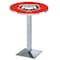 Holland Bar Stool Co 36" Chrome Georgia "Bulldog" Pub Table, 36" dia. Top L217C3636GA-Dog - alternate 1