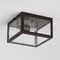 Jonathan Y Grayson 8" 1-Light Farmhouse Industrial Square Iron/Glass Case LED Flush Mount, Oil Rubbed Bronze JYL9553A - alternate 2