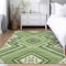 Homeroots 10' X 14' Green Ivory And Beige Tribal Washable Indoor Outdoor Area Rug 598123 - alternate 3