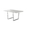 Homeroots 59" Gray And Silver Metal Sled Base Dining Table 332624 - alternate 2