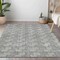 Homeroots 3' X 5' Gray And Ivory Geometric Washable Indoor Outdoor Area Rug 595001 - alternate 2