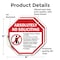 Signmission Absolutely No Soliciting No Politi, 4 inch X 4 inch, Vinyl Decal, 2PK OC-D-2PACK-4-18 - alternate 2