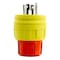 Ericson Watertight Locking Plug, L15-30P, 30 A, 250V AC, Three Phase, 3 Pole, Yellow 2522-PW6P-AM - alternate 2