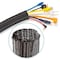 Maximm 12ft 3/4" Split Wire Loom Cable Management Cord Protector, Black SCW-12FT-0.75-Black - alternate 1