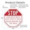 Signmission Stop Look Both Ways High Traffic Ar, 10 Inch X 10 Inch, Plastic Sign OC-P-10-212 - alternate 3
