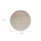 Homeroots 8' Beige And Ivory Round Ombre Washable Indoor Outdoor Area Rug 595783 - alternate 2