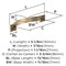 Amerock Sheffield 3-3/4 inch (96mm) Center-to-Center Champagne Bronze Cabinet Pull, 10PK 10VMP37041CZ - alternate 2
