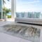 Homeroots 10' X 14' Gray Charcoal And Silver Abstract Washable Indoor Outdoor Area Rug 587655 - alternate 3