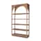 Homeroots 47" Brown Arched Solid Wood Five Tier Bookcase 611033 - alternate 1