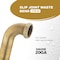 Everflow Slip Joint Waste Bend for Tubular Drain Applications, 20GA Brass 1-1/2"x8" 2198-20 - alternate 3