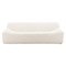 Homeroots 89" Cream Faux Fur Sofa 571366 - alternate 2