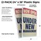 Signmission Now Open, Plastic Signs Only 24 Inch x 36 Inch, Corrugated Plastic, 2PK CSB-2436-2PACK-30404 - alternate 2