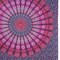 Homeroots 92" X 84" Pink Red And Purple Mandala Cotton Hanging Tapestry 397407 - alternate 3