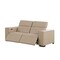 Homeroots 80in Cream and Brown Leather Power Reclining Loveseat 720533 - alternate 3