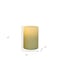 Homeroots 4" Ivory Flameless Pillar Candle 485132 - alternate 2
