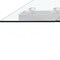 Homeroots 63" Clear and Silver Glass and Stainless Steel Self-Storing Leaf Dining Table 320769 - alternate 3
