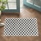 Homeroots 3' X 5' Black and White Geometric Distressed Indoor Outdoor Area Rug 558808 - alternate 3