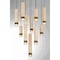 Euf Cambre, Chandelier , 10-Light, 22", Antique Brass, Travertine 50130-023 - alternate 2