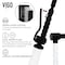 Vigo Zurich Single Handle Pull-Down Sprayer Kitchen Faucet in Matte Black VG02007MB - alternate 3