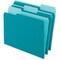 Pendaflex FOLDER, LTR, 1/3, TAB, TEA, 100PK 15213TEA - alternate 1