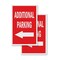 Signmission Additional Parking With Arrow, Vinyl Decals Only 24 Inch x 36 Inch, Vinyl Decal, 2PK DSB-2436-2PACK-AdditionalParkingWithArro - alternate 1