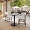 Flash Furniture 31.25" RD Tabletop, Seamless Surface Technology, Gray Faux Concrete, 18" Black RND Table Height Base ST-RD31-CMGY-TR18-GG - alternate 3