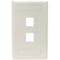 Black Box Gigastation2 Wallplate, 1-Port Single-Gang, Office White WPT456 - alternate 2