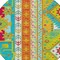 Homeroots 8' Teal Blue Green And Pink Round Aztec Washable Indoor Outdoor Area Rug 598522 - alternate 2