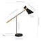 Homeroots 30" Black and Gold Metal Desk Table Lamp With Black Cone Shade 524316 - alternate 2