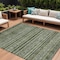 Homeroots 9' X 12' Olive Green Gray And Fern Green Southwestern Washable Indoor Outdoor Area Rug 615972 - alternate 1