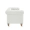 Homeroots 92" Cream Linen Chesterfield Wood Sofa 543988 - alternate 2