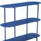 Homeroots 36" Blue Steel Oval Console Table With Two Shelves 668873 - alternate 2