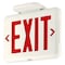 Dual-Lite Exit Sign, White, 1 or 2 Face(s), LED, Universal Mount, Not Battery Powered EVEURW - alternate 2