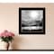 Homeroots Big Moon Lake Black Framed Print Wall Art 529596 - alternate 3