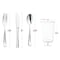 Smarty Had A Party Silver Disposable Plastic Cutlery and Cup Set, 120PK 79512-S-CASE - alternate 2