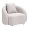 Homeroots 42" Beige Outdoor Accent Chair with Beige Cushions 572307 - alternate 3