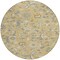 Homeroots 8' Wheat Blue And Ivory Round Floral Washable Indoor Outdoor Area Rug 597856 - alternate 3